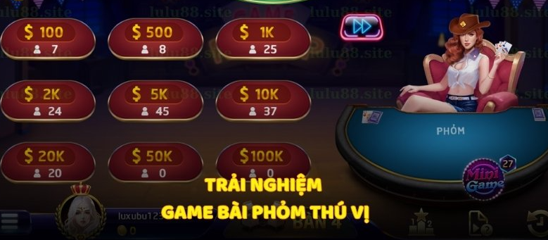 Khám Phá Game Bài Phỏm Online trên lulu88