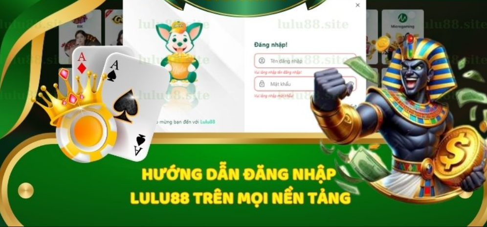 Hướng Dẫn Đăng Nhập Chi Tiết trên lulu88